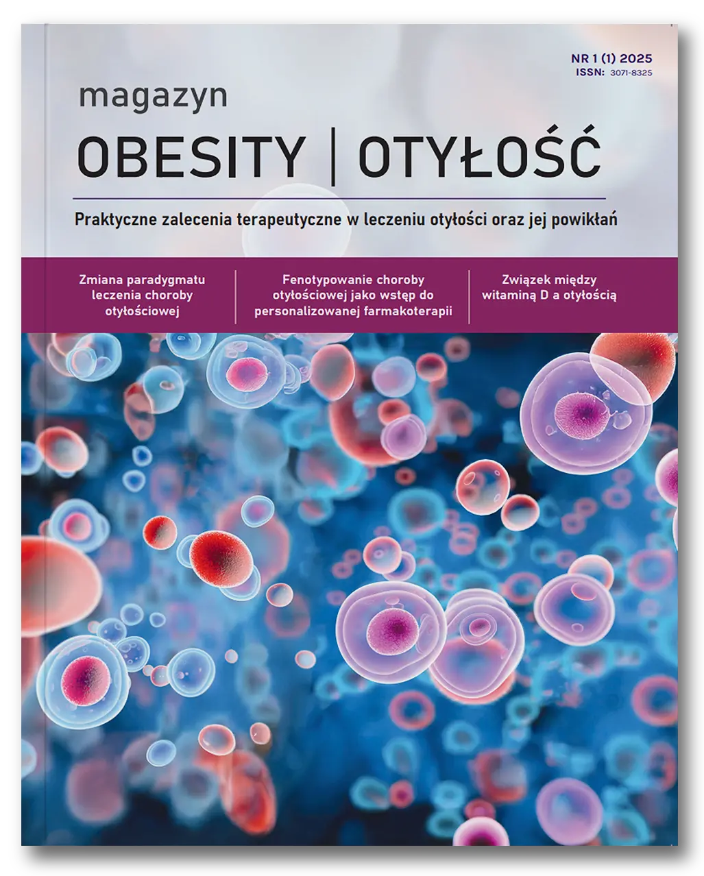 Okładka magazynu Magazyn Obesity Otyłość 1/2025